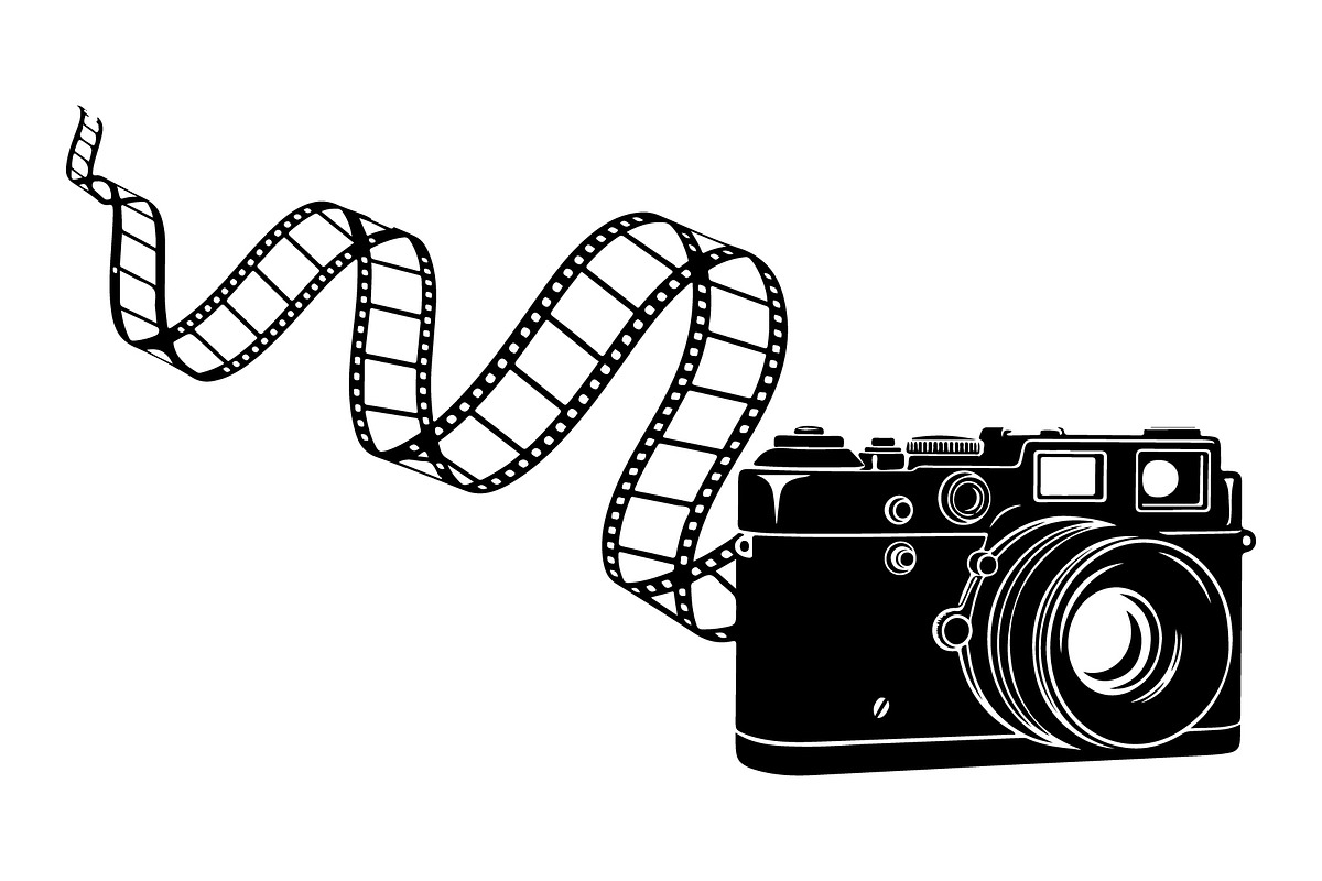 Vintage Camera Film Silhouette, an Object Illustration by yasushie (Photo 7 of 31)