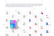 Hand Washing 32 Icons Set Hand Drawn, an Outline Icon by Marina Silence (Thumbnail 3 of 17)