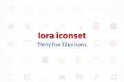 Iora Icon Set, an Icon by Haziq Mir (Thumbnail 1 of 2)