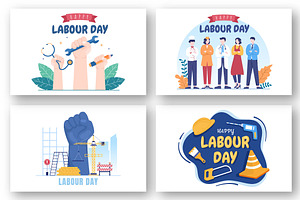 17 Happy Labor Day Illustration