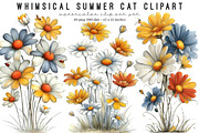 Summer Flowers Clipart, an Illustration by SinaCreation (Thumbnail 1 of 9)