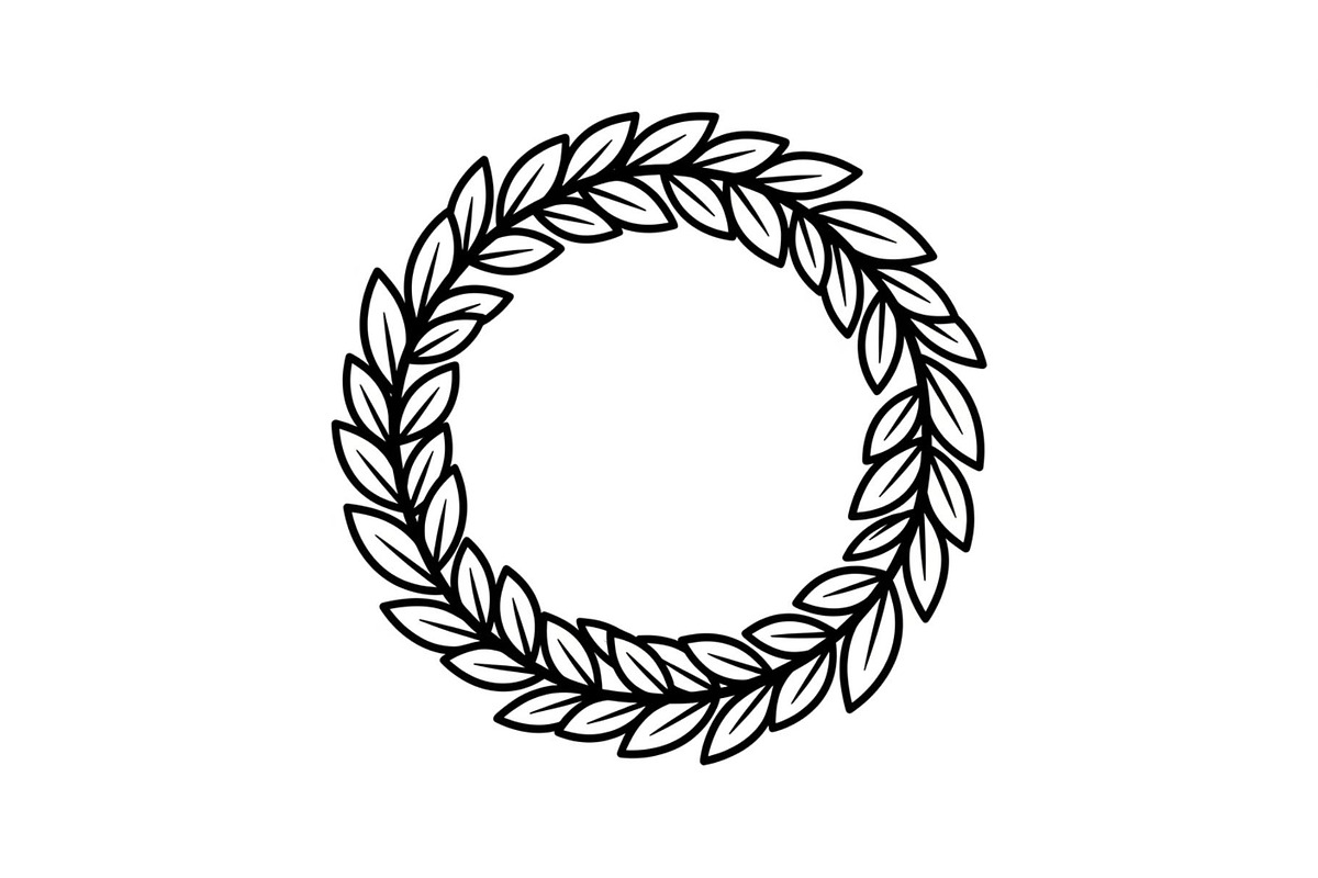 Leaf Laurel Wreath Frame Bundle, an Illustration by Gaye Art (Photo 30 of 51)