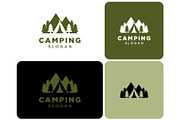 Camping Tent Mountain Forest Logo, a Branding & Logo Template by ika trisiana (Thumbnail 1 of 2)