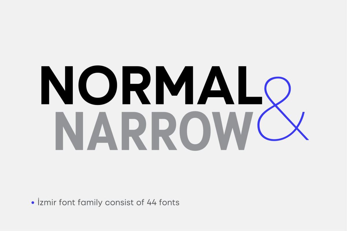 Izmir Font Family preview 2
