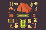 Camping illustrations and elements, an Illustration by Dasha Efremova (Thumbnail 4 of 10)