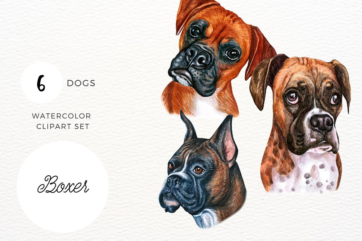 50% OFF | 20+ Dog Illustration Pack, an Animal Illustration by ArtbyHien (Photo 3 of 17)