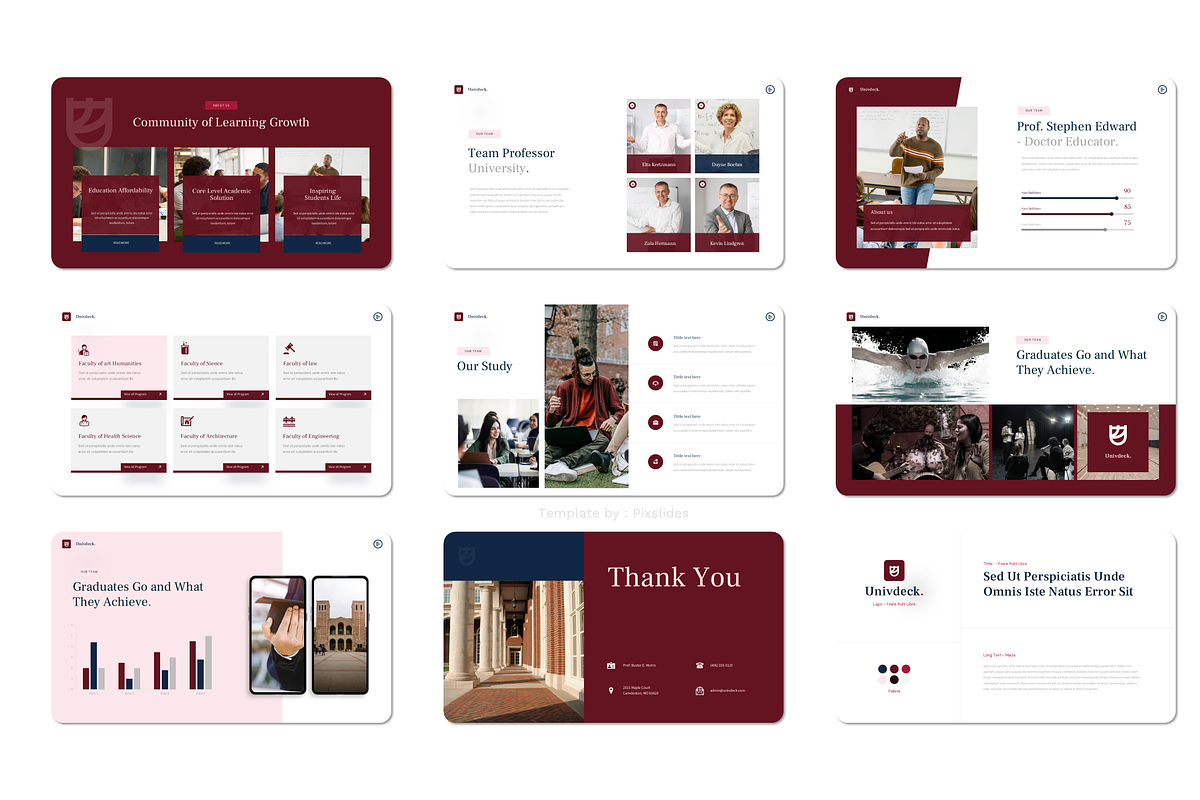College University PowerPoint, a Presentation Template by Pixslides (Photo 3 of 3)