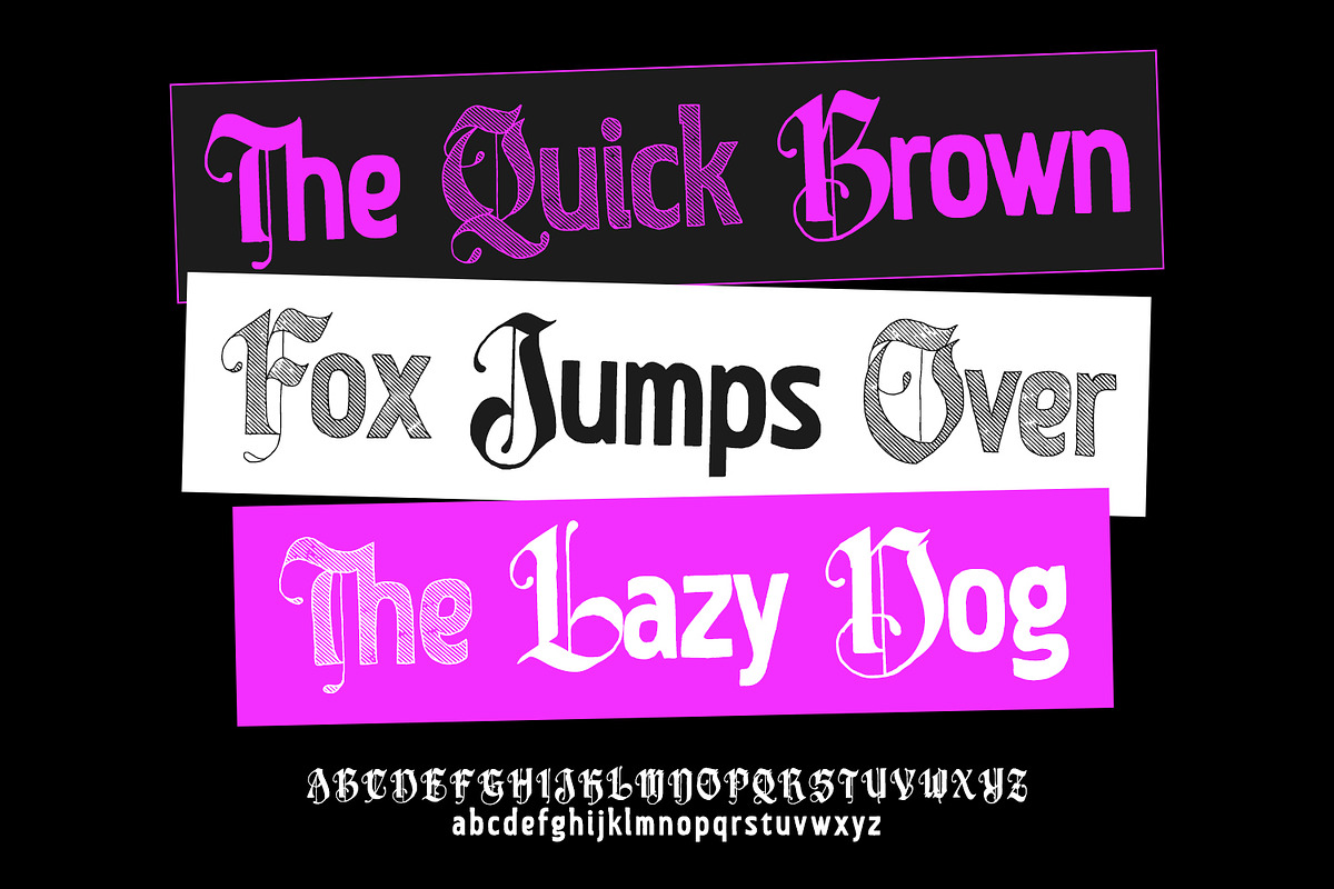 Drakewyn, a Blackletter Font by din-studio.com (Photo 9 of 12)