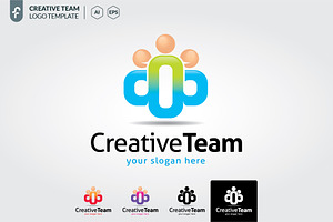 Creative team logo template