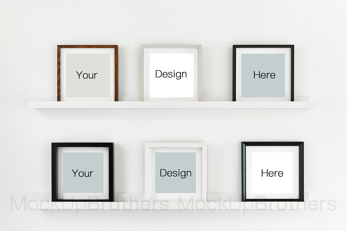 Square frame mockup mock up 07, a Print Template by MockUpBrothers (Photo 3 of 6)