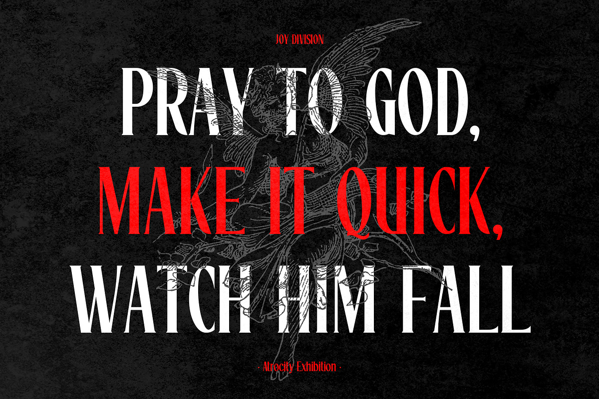 Drevanth - Darkwave Gothic Font, a Font by riff.type (Photo 7 of 10)