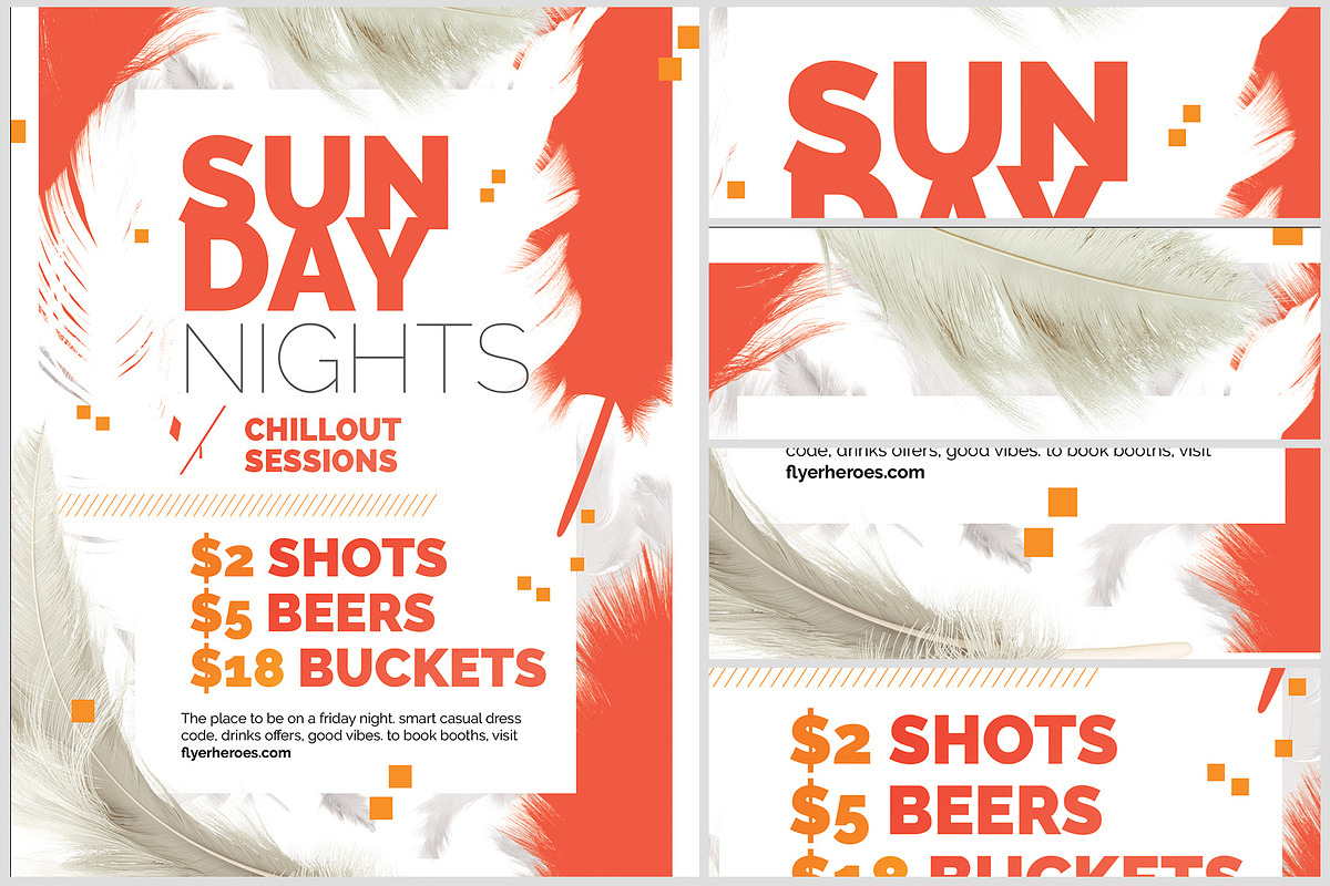 Feather Series – Sunday Night Flyer, a Flyer Template by FlyerHeroes (Photo 2 of 4)