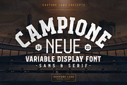 Campione Neue - Display Font, a Slab Serif Font by BoxTube Labs (Thumbnail 1 of 7)