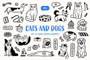 CATS and DOGS, an Animal Illustration by katieromanoff_art (Thumbnail 1 of 8)