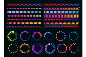 Loading process and status bar, a Technology Illustration by Things for designers