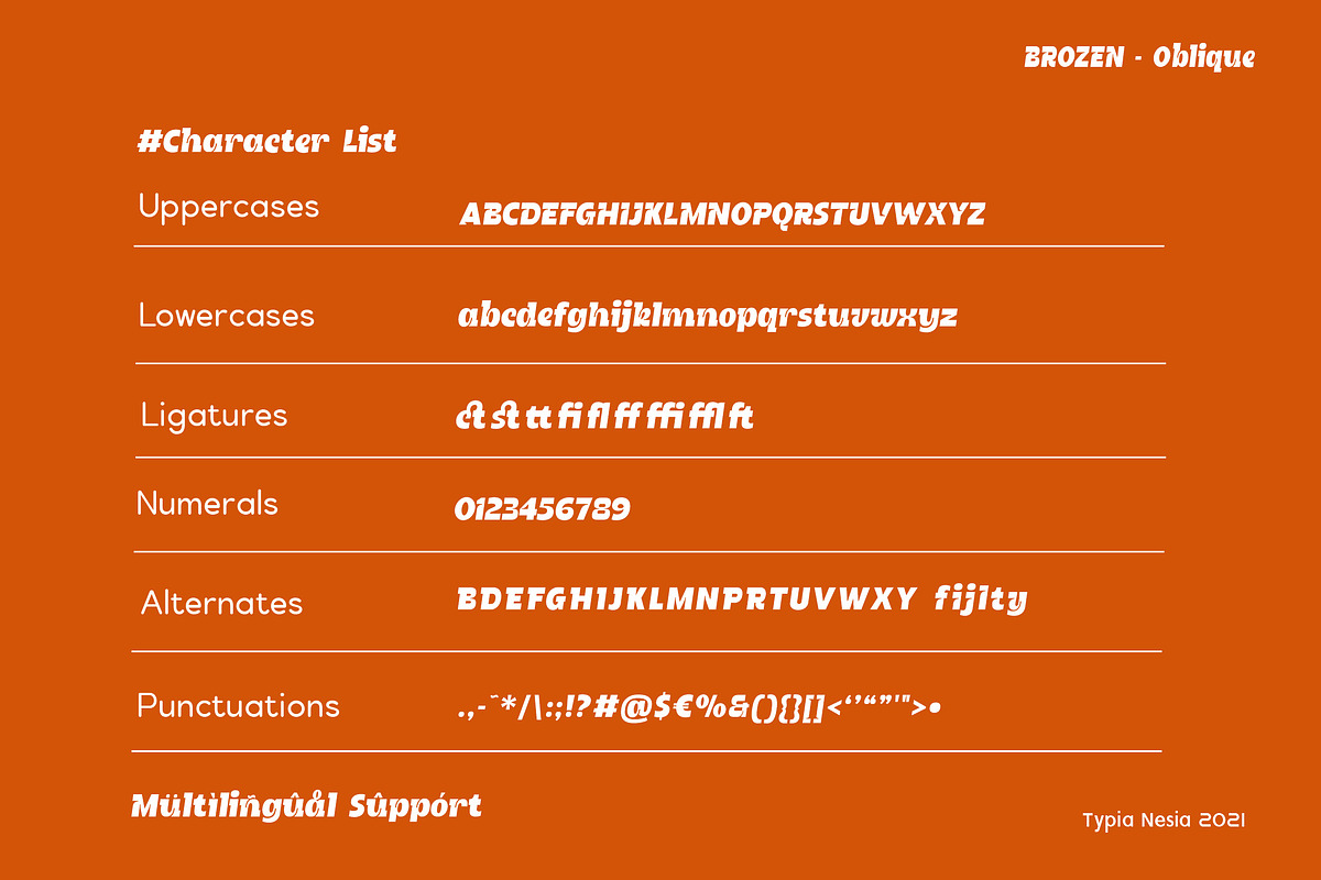 Brozen, a Slab Serif Font by Typia Nesia (Photo 9 of 10)