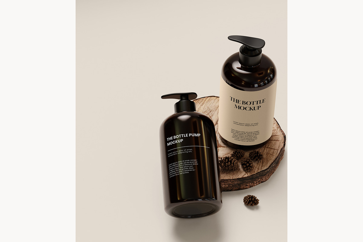 Bottle pump mockup, a Packaging Mockup by mockupocka (Photo 4 of 12)