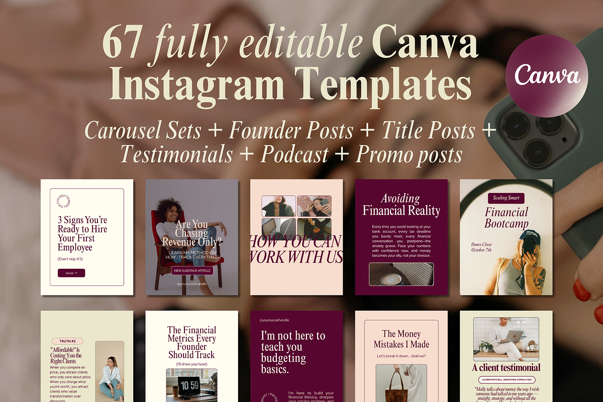 Canva Coach Instagram Template Bundle preview 7