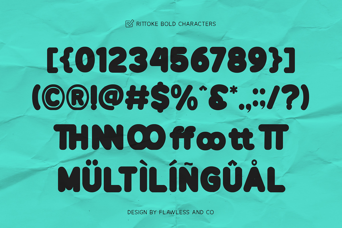 Rittoke - Sans Serif Duo Font, a Sans Serif Font by Flawless And Co (Photo 9 of 10)