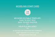 Modeling Comp Card Template Word, a Stationery Template by Stanin Studio (Thumbnail 5 of 5)