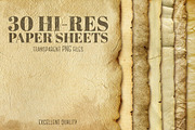 30 Paper sheets in PNG, an Object Graphic by caesart (Thumbnail 1 of 4)