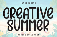 Creative Summer | Script Font