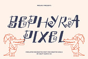 CS Bephyra Pixel, a Sans Serif Font by Craft Supply Co. (Thumbnail 1 of 8)