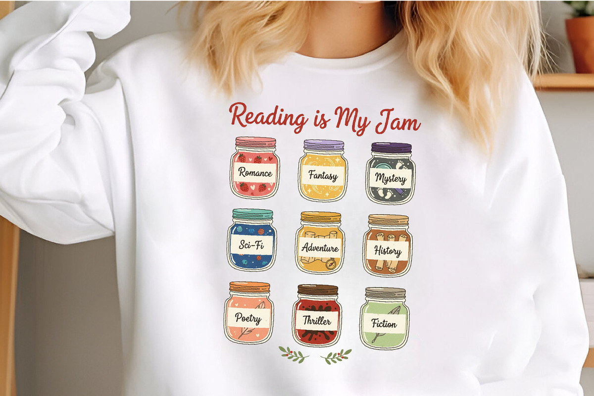 Reading is My Jam Bookish Sticker, an Illustration by Craft Nest (Photo 6 of 6)