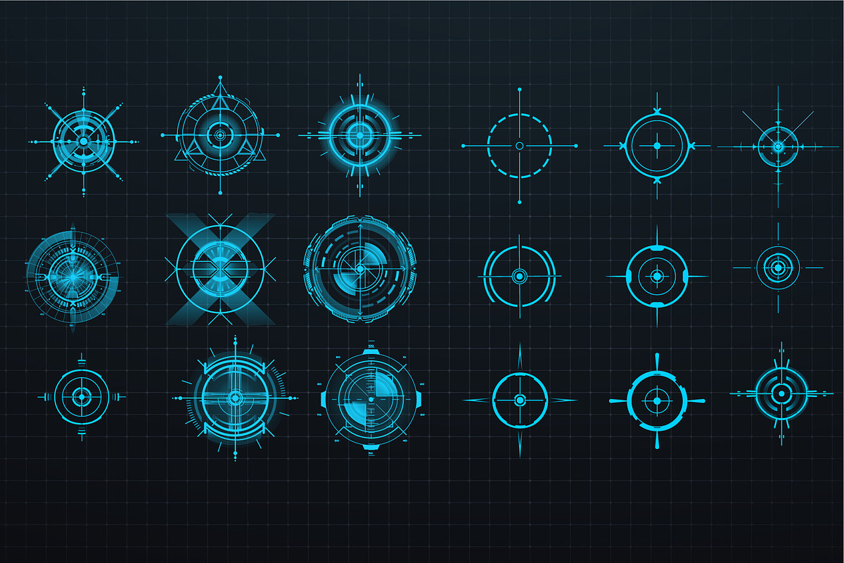 Sci-fi Futuristic element HUD Design, a Technology Illustration by ZinetroN (Photo 6 of 9)