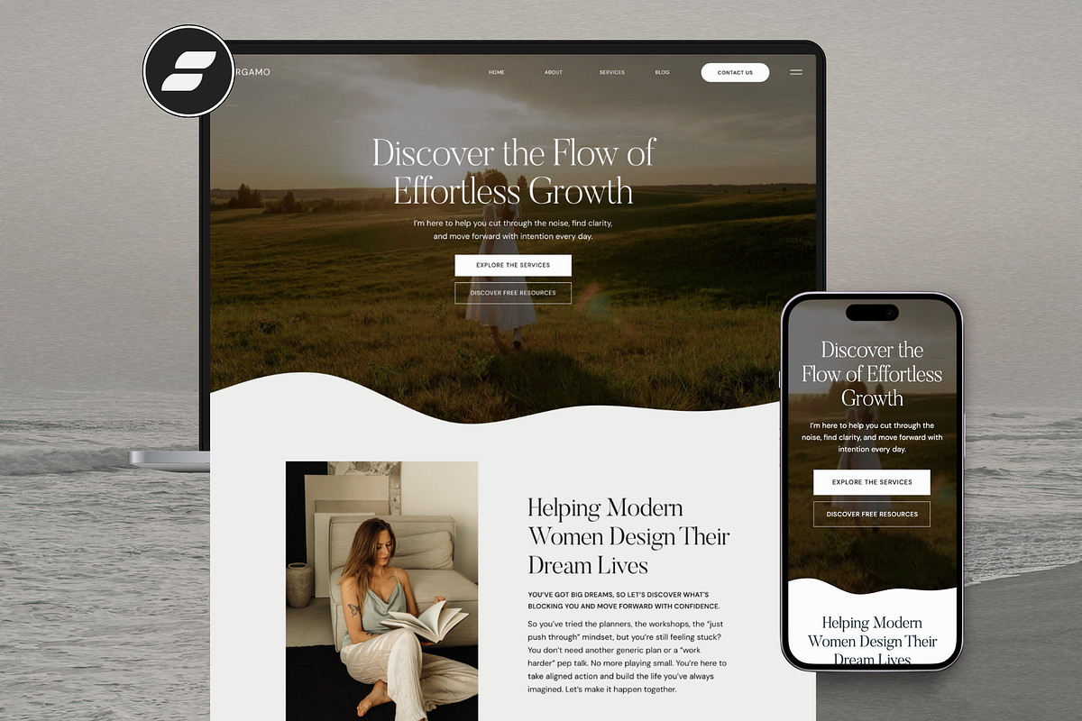 Showit Website Template | Bergamo, a Websites & App Template by Designorina (Photo 1 of 10)