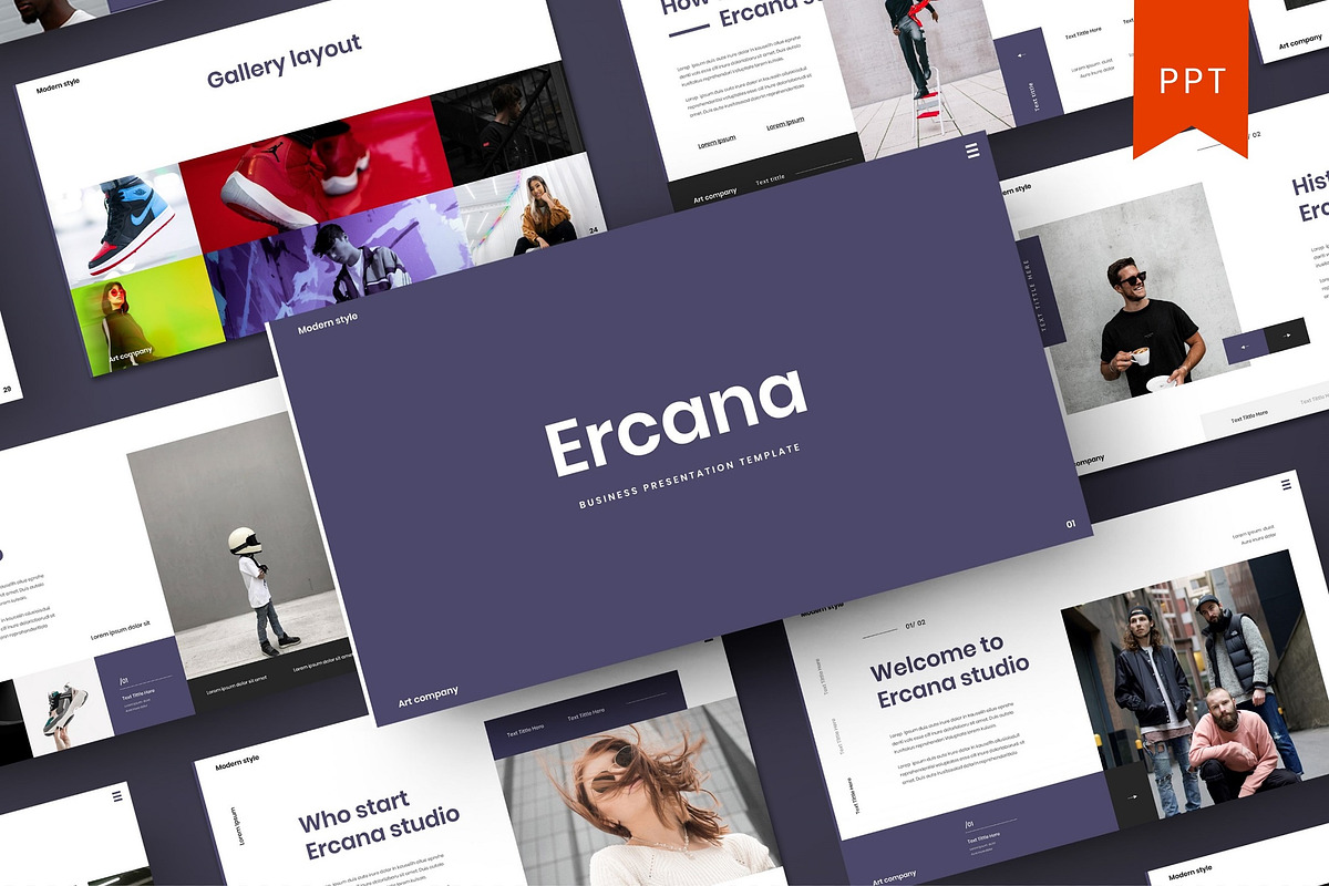 Ercana – Business PowerPoint, a Presentation Template by Dens Creative Studio (Photo 1 of 6)