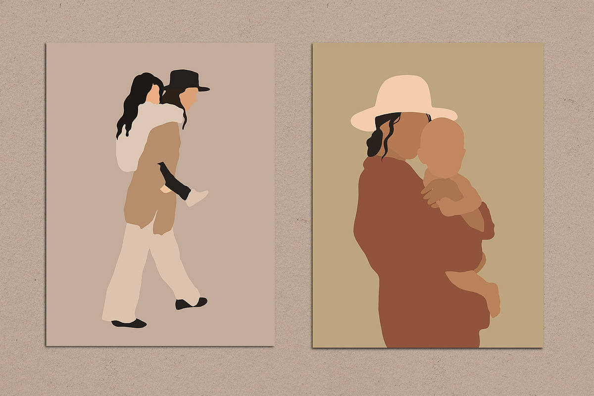 Mother's Love Abstract Posters, a Decorative Illustration by Miracles Everywhere (Photo 2 of 6)
