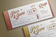 Elegant Wedding Invitation Ticket, an Invitation Template by Vynetta (Thumbnail 2 of 7)