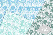 Fan Lace Seamless Patterns, a Pattern Graphic by Sveta Aho (Thumbnail 3 of 7)