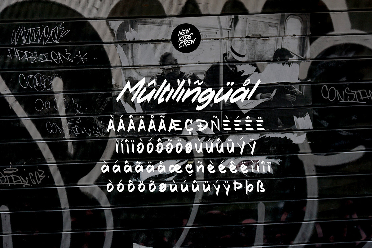 New Kids Crew - Graffiti Type, a Font by ikiiko (Photo 8 of 8)
