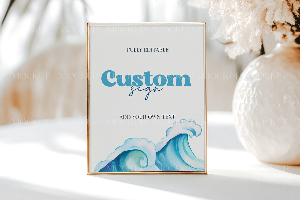 8x10 Sign Mockup, Bar Menu Mock, a Product Mockup by TatiMockup (Photo 3 of 3)
