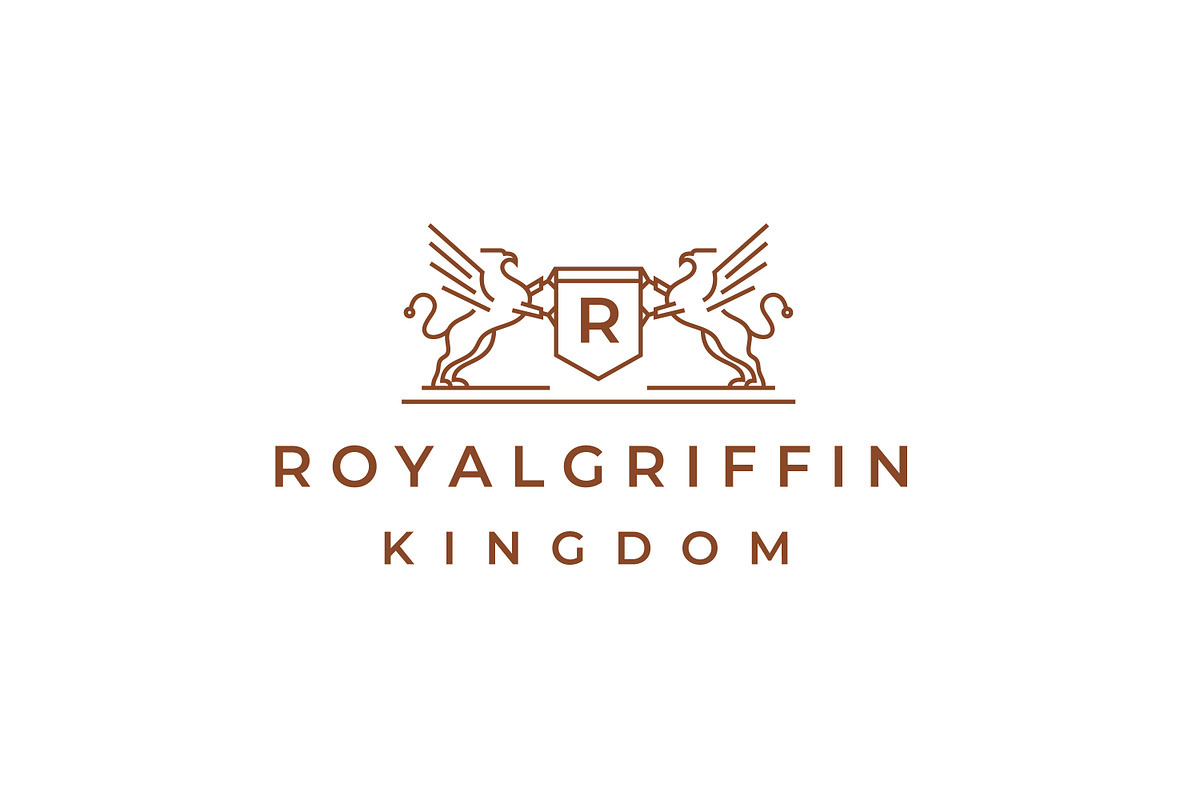 Line Art Griffin Logo Design, a Branding & Logo Template by Weasley99Store