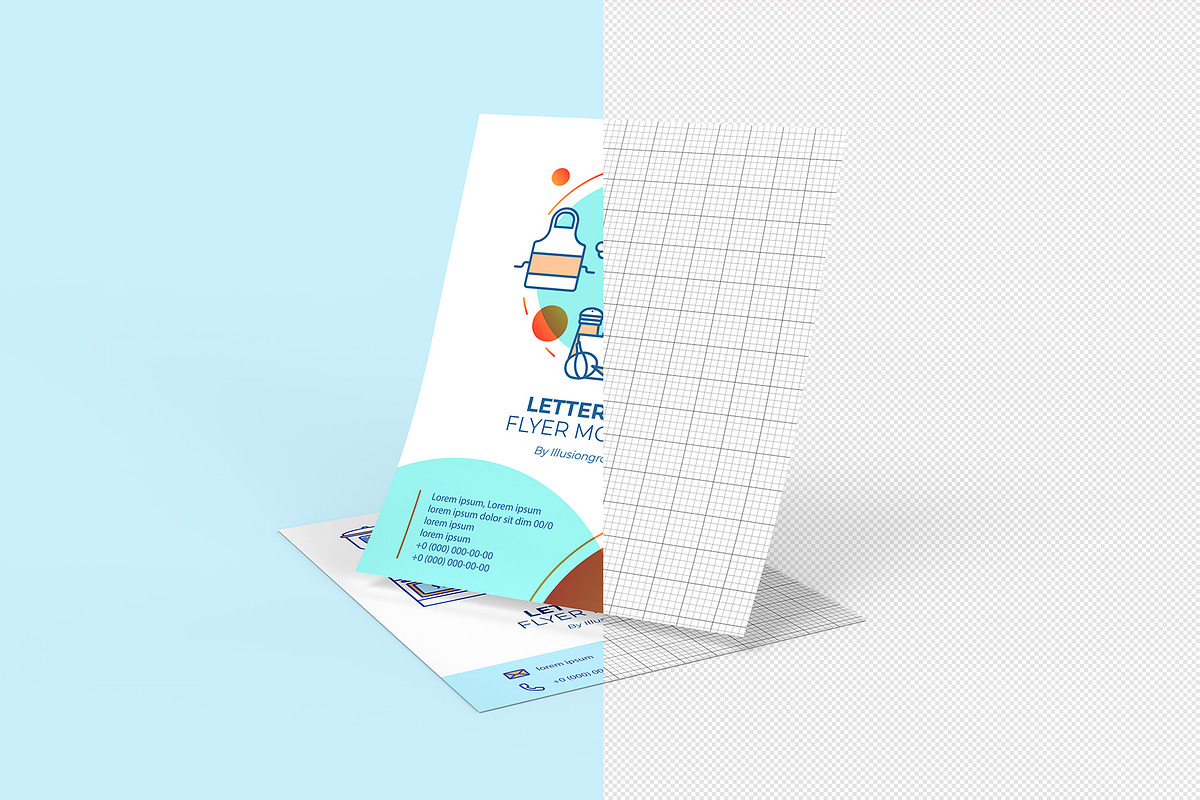US Letter Size Flyer Mockup, an Advertising Mockup by Illusiongraphic (Photo 14 of 25)