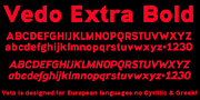 Vedo, a Sans Serif Font by Wiescher-Design (Thumbnail 2 of 8)