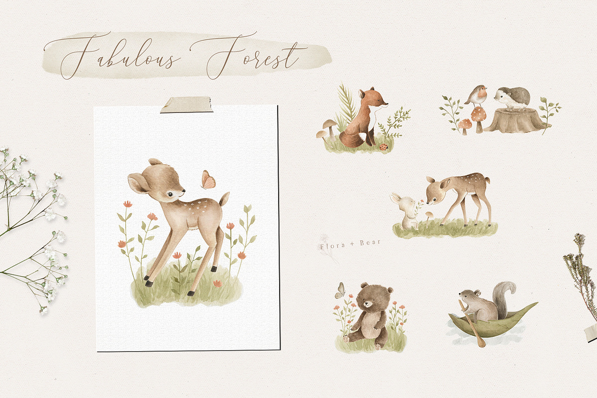 Fabulous Forest, an Animal Illustration by Flora+Bear (Photo 3 of 15)