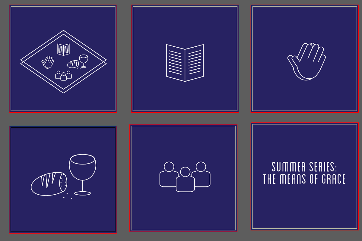 The Means of Grace Icon Set, a Graphic by morgangster