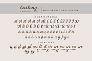 Carlony, a Script Font by kerismaker (Thumbnail 2 of 10)