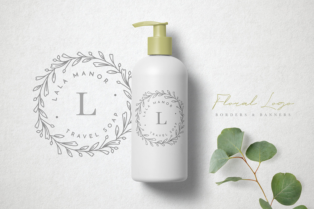 60 Flower Logo Borders, Floral Icons, an Outline Icon by Hatch Design Workshop (Photo 2 of 11)