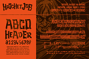 Hatchet Job - A Halloween Brush Font, a Font by Wingsart Studio (Thumbnail 2 of 15)