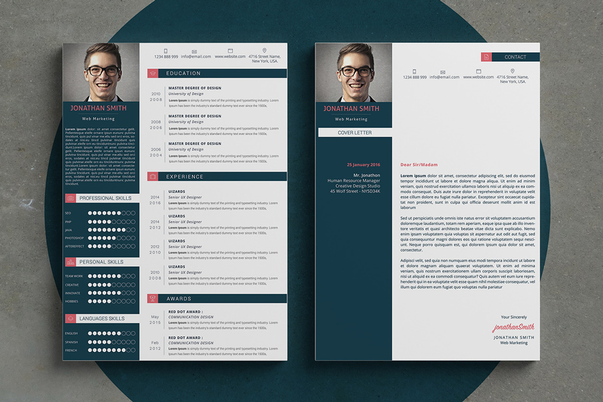 Elegant Word Resume, a Resume Template by BixBar (Photo 4 of 6)