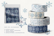 Winter Snowflakes Watercolor, a Seasonal Illustration by YarovaArt (Thumbnail 3 of 17)