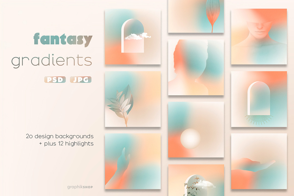 Gradients Bundle 75% OFF, a Texture Graphic by Chus Moreno Studio (Photo 6 of 20)