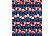 USA Patriotic Black Stars Seamless, a Pattern Graphic by Sharon Schwalbe (Thumbnail 1 of 2)
