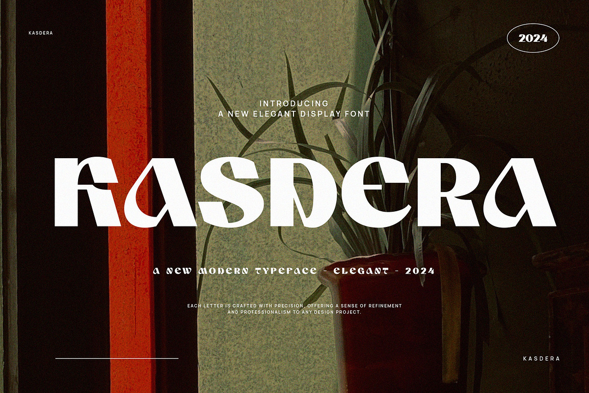 Kasdera - Elegant Display Sans Serif, a Sans Serif Font by Typeformers (Photo 1 of 5)