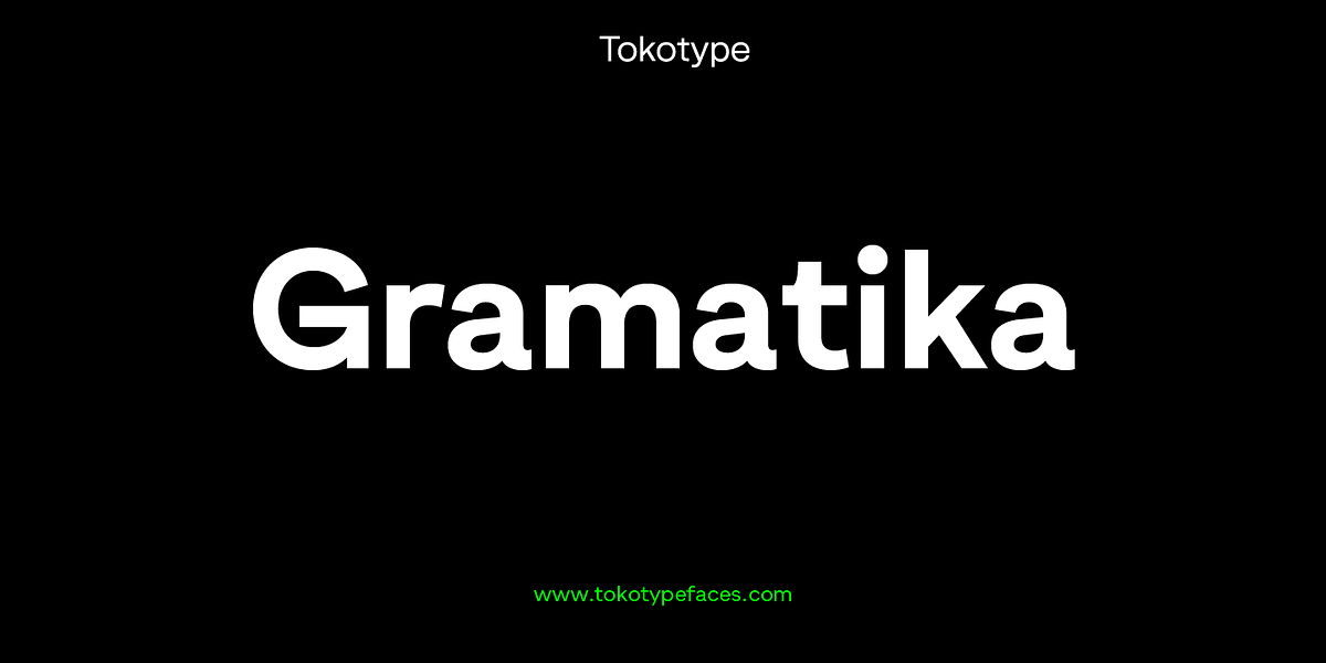 Gramatika, a Sans Serif Font by Tokotype (Photo 1 of 7)